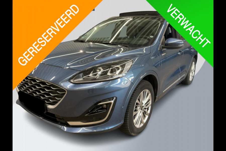 Ford Kuga 2.5 PHEV Vignale 225pk | Wegklapbare trekhaak | Panoramadak | Head up Display | Adaptive cruise control | Dodehoeksensoren | Lederen bekleding