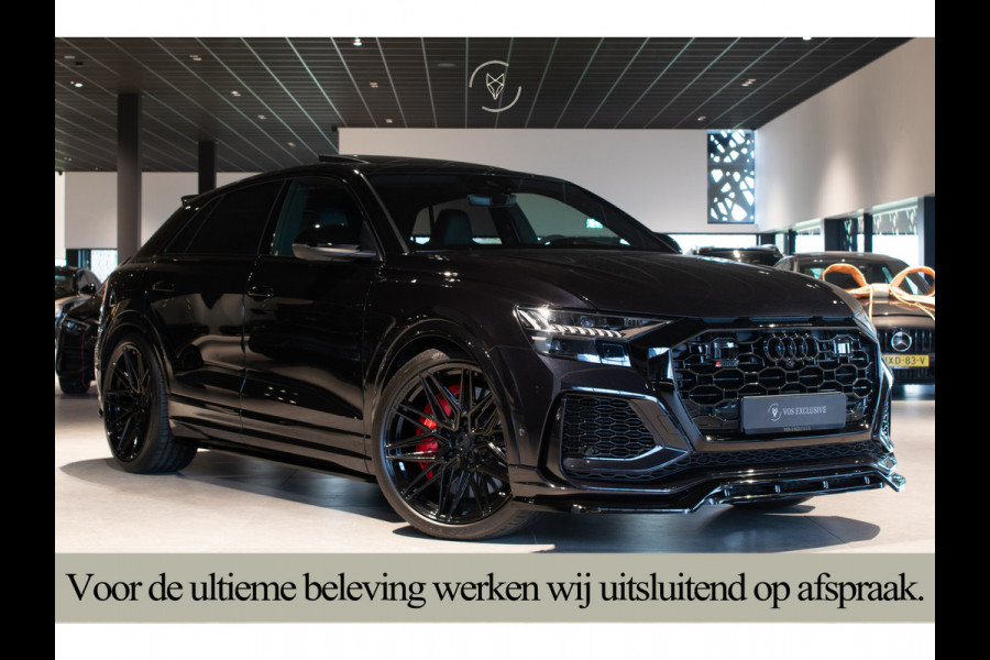 Audi Q8 4.0 TFSI RS Q8 Quattro 23'' Vossen|Ceramic|Carbon|Aeropakket|B&O 3D|RS Dynamic|4-wielsturing|ACC|HUD|Keyless|Trekhaak|Softclose