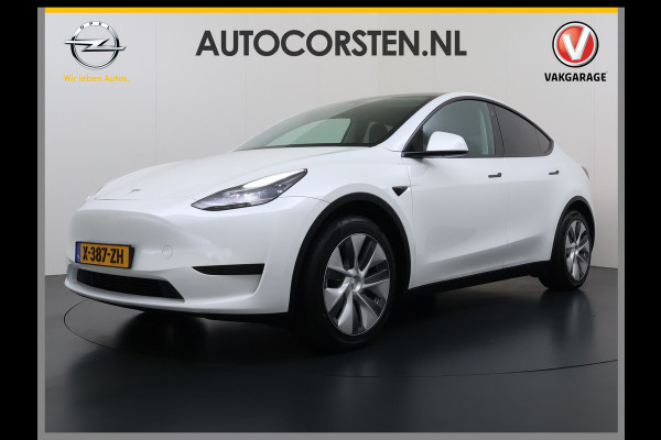Tesla Model Y RWD 300pk SOH 95% Warmtepomp LFP-Accu Leer Lmv Camera's Panoramadak Adap.Cruise Navi Ecc Autopilot Stoel+Stuur+Achterbank Verwarming Elek.Achterklep Dodehoek detector Draadloze telefoonlader 1e Eigenaar Origineel Nederlandse Auto Fabrieksgarantie op Motor en Accu tot 08-03-2032/160.000km