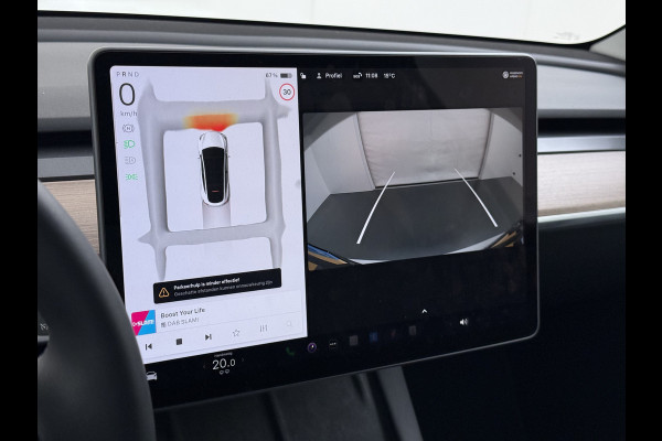 Tesla Model Y RWD 300pk SOH 95% Warmtepomp LFP-Accu Leer Lmv Camera's Panoramadak Adap.Cruise Navi Ecc Autopilot Stoel+Stuur+Achterbank Verwarming Elek.Achterklep Dodehoek detector Draadloze telefoonlader 1e Eigenaar Origineel Nederlandse Auto Fabrieksgarantie op Motor en Accu tot 08-03-2032/160.000km