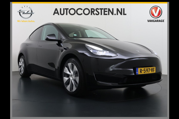 Tesla Model Y RWD SOH 95% Warmtepomp LFP-Accu Leder Lmv Camera's Panoramadak Adap.Cruise Navi Ecc Autopilot Stoel+Stuur+Achterbank Verwarming Elek.Achterklep Dodehoek detector Draadloze telefoonlader Origineel Nederlandse Auto Fabrieksgarantie op Motor en Accu tot 7-12-2030/160.000km