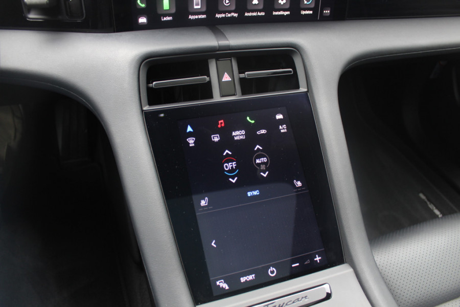 Porsche Taycan Sport Turismo 79 kWh / Panoramadak / Camera / Bose / 20'' / Luchtvering / Leder / Warmtepomp / Dodehoek / Stoelverwarming / DAB / Cruise Control