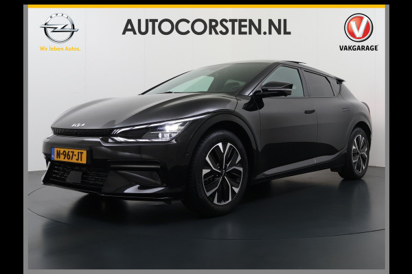 Kia Ev6 GT-Line 77.4kWh SOH 100% Warmtepomp PanoDak Head-Up Alcantar/Leer Stoelventilatie Elek.Stoelen+MemoryMeridian SOH 100% 360°Camer DAB  Elek.Achterklep Lmv Lane Assist 1600kg trekvermogen! Laden tot 240kW 1e Eigenaar Origineel Nederlandse Auto € 57.000 nieuw