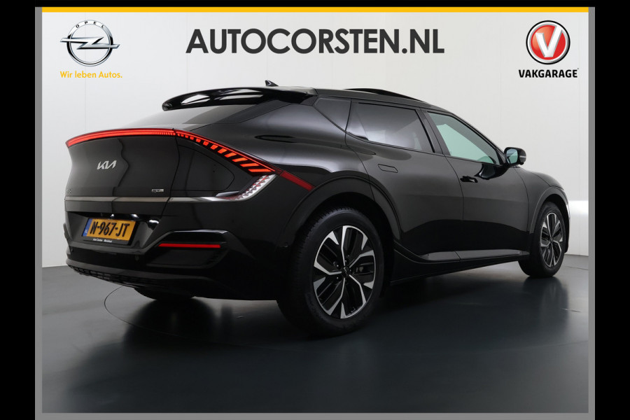 Kia Ev6 GT-Line 77.4kWh SOH 100% Warmtepomp PanoDak Head-Up Alcantar/Leer Stoelventilatie Elek.Stoelen+MemoryMeridian SOH 100% 360°Camer DAB  Elek.Achterklep Lmv Lane Assist 1600kg trekvermogen! Laden tot 240kW 1e Eigenaar Origineel Nederlandse Auto € 57.000 nieuw
