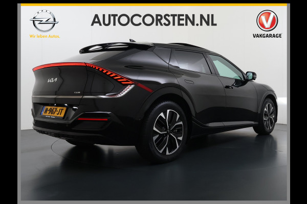Kia Ev6 GT-Line 77.4kWh SOH 100% Warmtepomp PanoDak Head-Up Alcantar/Leer Stoelventilatie Elek.Stoelen+MemoryMeridian SOH 100% 360°Camer DAB  Elek.Achterklep Lmv Lane Assist 1600kg trekvermogen! Laden tot 240kW 1e Eigenaar Origineel Nederlandse Auto € 57.000 nieuw