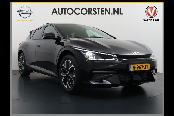 Kia Ev6 GT-Line 77.4kWh SOH 100% Warmtepomp PanoDak Head-Up Alcantar/Leer Stoelventilatie Elek.Stoelen+MemoryMeridian SOH 100% 360°Camer DAB  Elek.Achterklep Lmv Lane Assist 1600kg trekvermogen! Laden tot 240kW 1e Eigenaar Origineel Nederlandse Auto € 57.000 nieuw
