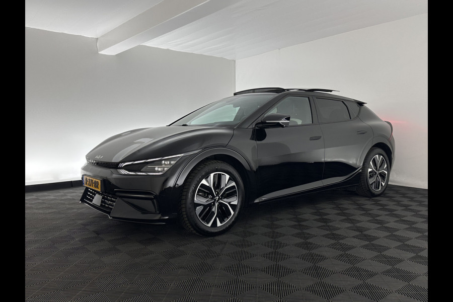 Kia Ev6 GT-Line 77.4 kWh [ 3-Fase-11kW ] (INCL-BTW) Aut. *HEATPUMP | PANO | HEAD-UP | LEATHER-ALCANTARA | ADAPTIVE-CRUISE | DIGI-COCKPIT | MERIDIAN-AUDIO | MEMORYPACK | FULL-LED | KEYLESS | TOPVIEW | DAB | BLINDSPOT | NAVI-FULLMAP |