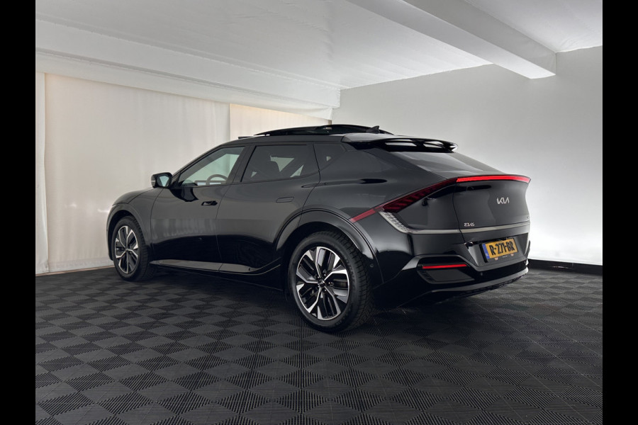 Kia Ev6 GT-Line 77.4 kWh [ 3-Fase-11kW ] (INCL-BTW) Aut. *HEATPUMP | PANO | HEAD-UP | LEATHER-ALCANTARA | ADAPTIVE-CRUISE | DIGI-COCKPIT | MERIDIAN-AUDIO | MEMORYPACK | FULL-LED | KEYLESS | TOPVIEW | DAB | BLINDSPOT | NAVI-FULLMAP |
