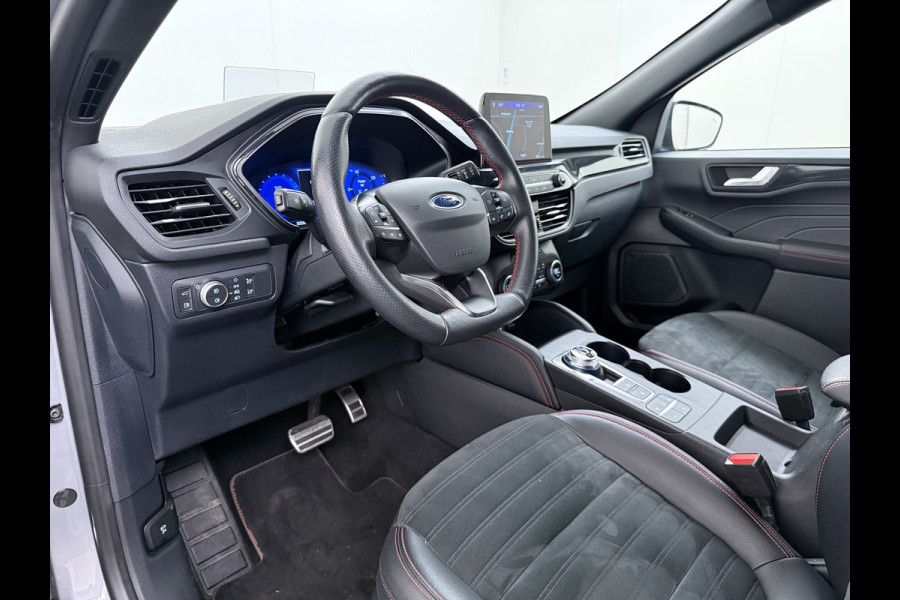 Ford Kuga 2.5 Hybrid PHEV ST-Line X Trekhaak Leer/Alcantara Head-Up Display Adaptive-Cruise Camera Navi Ecc Stoel+Achterbankverwarming App Privacy Glas Winterpakket Elek.Achterklep Led Virtual Cockpit Dodehoek-assistent 1.500KG Trekgewicht 1e Eigenaar Dealeronderhouden € 46.000 nieuw