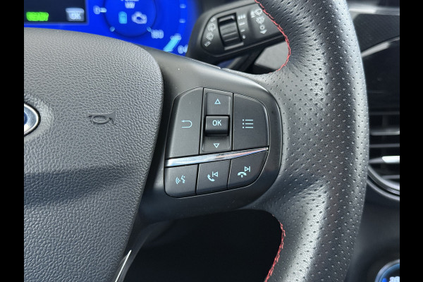 Ford Kuga 2.5 Hybrid PHEV ST-Line X Trekhaak Leer/Alcantara Head-Up Display Adaptive-Cruise Camera Navi Ecc Stoel+Achterbankverwarming App Privacy Glas Winterpakket Elek.Achterklep Led Virtual Cockpit Dodehoek-assistent 1.500KG Trekgewicht 1e Eigenaar Dealeronderhouden € 46.000 nieuw