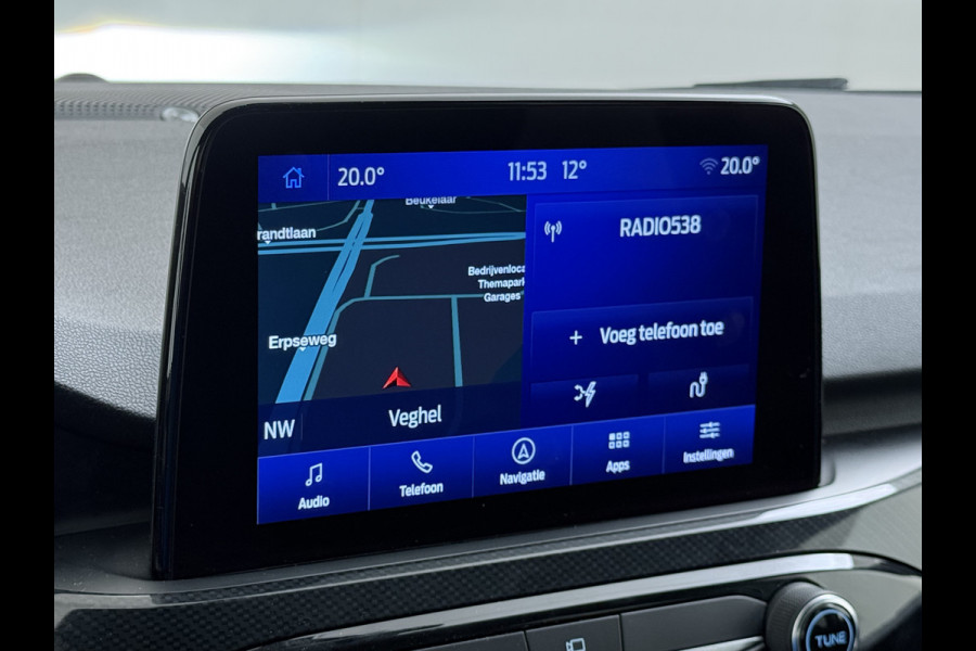 Ford Kuga 2.5 Hybrid PHEV ST-Line X Trekhaak Leer/Alcantara Head-Up Display Adaptive-Cruise Camera Navi Ecc Stoel+Achterbankverwarming App Privacy Glas Winterpakket Elek.Achterklep Led Virtual Cockpit Dodehoek-assistent 1.500KG Trekgewicht 1e Eigenaar Dealeronderhouden € 46.000 nieuw