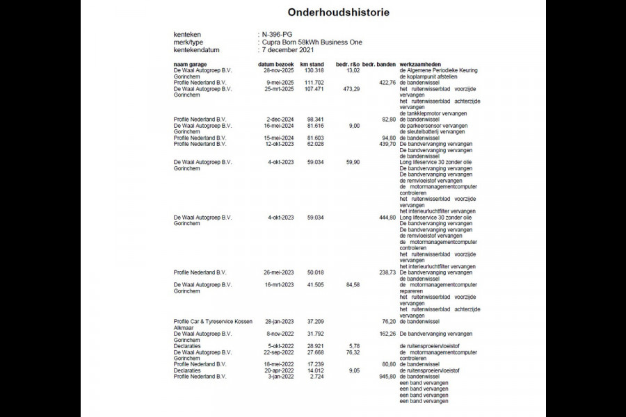 CUPRA Born 62 kWh 204PK 3-Fase Adaptive-Cruise Camera Apple Carplay Android Navi PDC-a+v Ecc Business One Lmv Stoel+Stuurverwarming Led Isofix DAB Bluetooth Rijstrooksensor Regensensor SOH 91% 1e Eigenaar Origineel Nederlandse Auto Dealeronderhouden