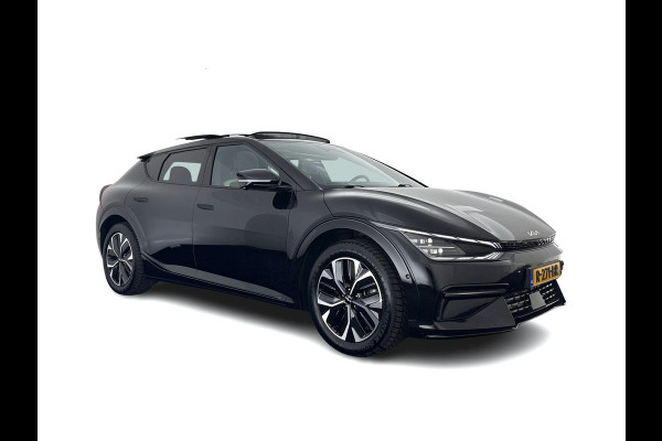 Kia Ev6 GT-Line 77.4 kWh [ 3-Fase-11kW ] (INCL-BTW) Aut. *HEATPUMP | PANO | HEAD-UP | LEATHER-ALCANTARA | ADAPTIVE-CRUISE | DIGI-COCKPIT | MERIDIAN-AUDIO | MEMORYPACK | FULL-LED | KEYLESS | TOPVIEW | DAB | BLINDSPOT | NAVI-FULLMAP |