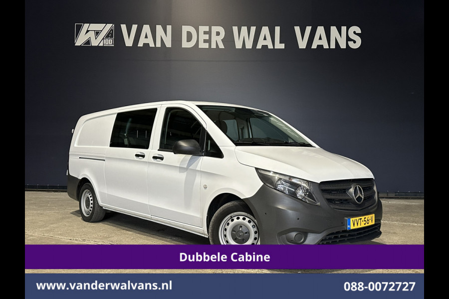 Mercedes-Benz Vito 116 CDI 164pk Automaat L3H1 Dubbele Cabine inrichting Euro6 Airco | 5-Zits | Camera | Apple Carplay 2500kg trekhaak, Cruisecontrol, Android Auto, Parkeersensoren