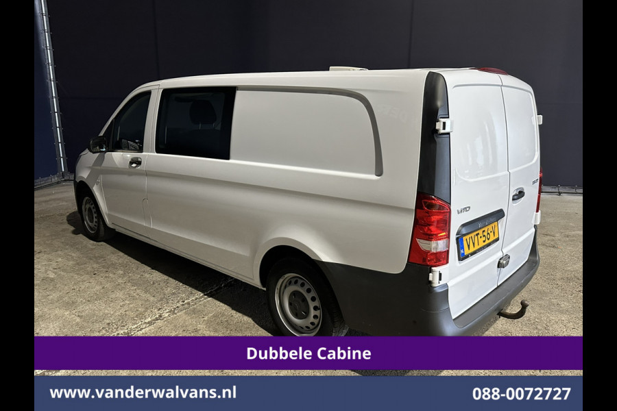 Mercedes-Benz Vito 116 CDI 164pk Automaat L3H1 Dubbele Cabine inrichting Euro6 Airco | 5-Zits | Camera | Apple Carplay 2500kg trekhaak, Cruisecontrol, Android Auto, Parkeersensoren