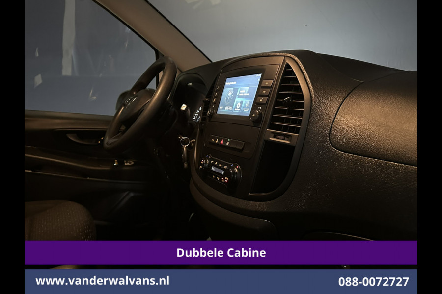 Mercedes-Benz Vito 116 CDI 164pk Automaat L3H1 Dubbele Cabine inrichting Euro6 Airco | 5-Zits | Camera | Apple Carplay 2500kg trekhaak, Cruisecontrol, Android Auto, Parkeersensoren