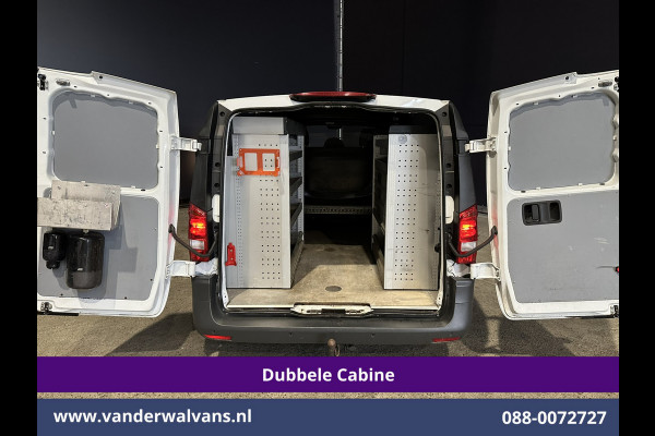 Mercedes-Benz Vito 116 CDI 164pk Automaat L3H1 Dubbele Cabine inrichting Euro6 Airco | 5-Zits | Camera | Apple Carplay 2500kg trekhaak, Cruisecontrol, Android Auto, Parkeersensoren