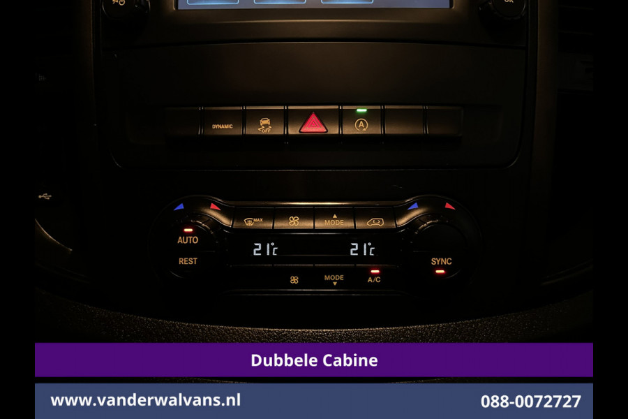 Mercedes-Benz Vito 116 CDI 164pk Automaat L3H1 Dubbele Cabine inrichting Euro6 Airco | 5-Zits | Camera | Apple Carplay 2500kg trekhaak, Cruisecontrol, Android Auto, Parkeersensoren
