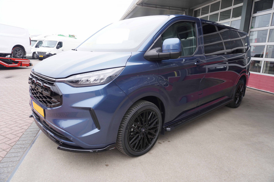 Ford Transit Custom 320L 2.0 TDCI 170PK L2H1 Limited Automaat Nr. V018 | Airco | adap.Cruise | Navi | Camera | Blis |20 inch Lm Velgen Raptor grill /Site steps met verlichting