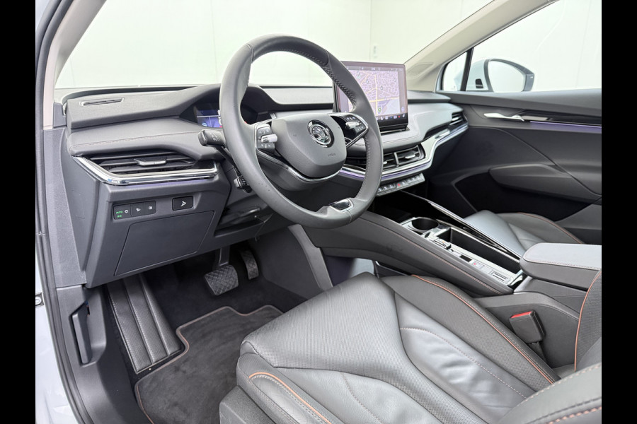 Škoda ENYAQ iV 80 SOH 93% Warmtepomp Pano-Dak Leer+Elektr+Memory+Verwarmd Adap.Cruise Lmv 21" Camera Matrix-Led Apple Carplay Android Auto Pdc Privacy GlasDAB Stuur+Achterbankverwarming Draadloze telefoonlader Keyless Dodehoek detectie Dealeronderhouden Origineel Nederlandse Auto Nieuwprijs €59.055,-