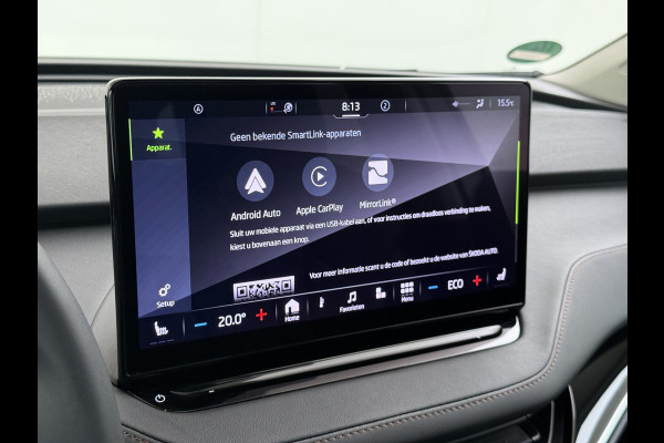 Škoda ENYAQ iV 80 SOH 93% Warmtepomp Pano-Dak Leer+Elektr+Memory+Verwarmd Adap.Cruise Lmv 21" Camera Matrix-Led Apple Carplay Android Auto Pdc Privacy GlasDAB Stuur+Achterbankverwarming Draadloze telefoonlader Keyless Dodehoek detectie Dealeronderhouden Origineel Nederlandse Auto Nieuwprijs €59.055,-