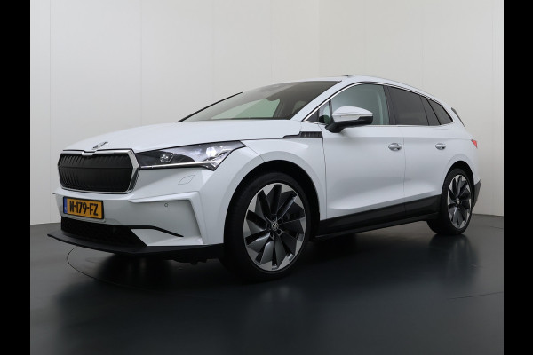 Škoda ENYAQ iV 80 SOH 93% Warmtepomp Pano-Dak Leer+Elektr+Memory+Verwarmd Adap.Cruise Lmv 21" Camera Matrix-Led Apple Carplay Android Auto Pdc Privacy GlasDAB Stuur+Achterbankverwarming Draadloze telefoonlader Keyless Dodehoek detectie Dealeronderhouden Origineel Nederlandse Auto Nieuwprijs €59.055,-