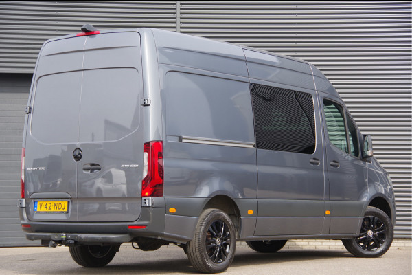Mercedes-Benz Sprinter 315 1.9 CDI L2H2 DC-6P, AUT. LED, CAMERA, TREKHAAK, CRUISE, CARPLAY, LEDER MF STUUR, DUBBELE CABINE, DUBBEL CABINE