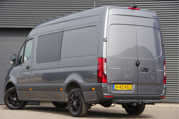 Mercedes-Benz Sprinter 315 1.9 CDI L2H2 DC-6P, AUT. LED, CAMERA, TREKHAAK, CRUISE, CARPLAY, LEDER MF STUUR, DUBBELE CABINE, DUBBEL CABINE