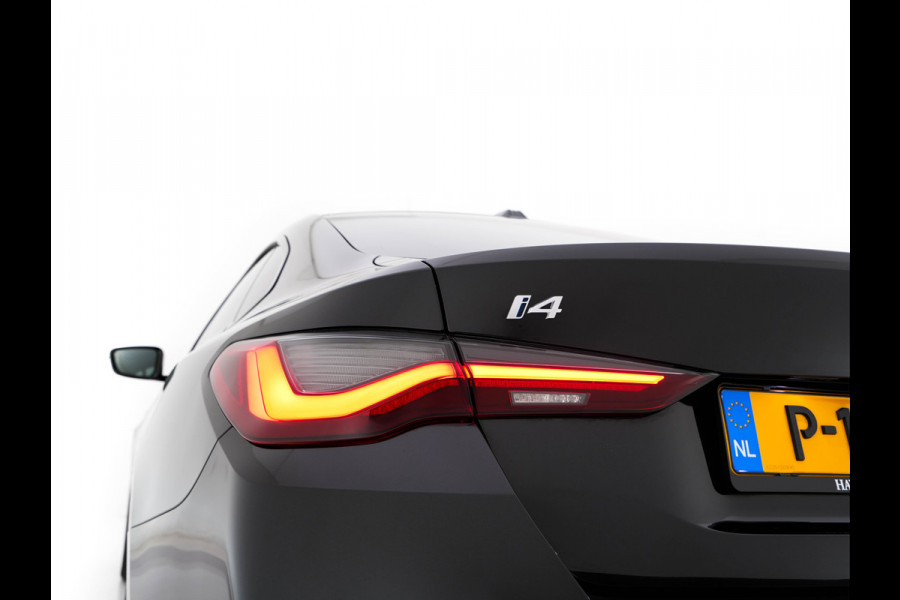 BMW i4 eDrive40 High Executive 84 kWh M-Sportpack [ 3-Fase-11kW ] {SOH-93%} (INCL.BTW)  Aut *LEATHER | HEAD UP | FULL-LED | HIFI-SOUND | CRUISE | WIDESCREEN-COCKPIT | DAB+ | CAMERA | AMBIENTLIGHT | CARPLAY | HEATED-SPORTSEATS | PRIVACY-GLASS | 19''ALU*
