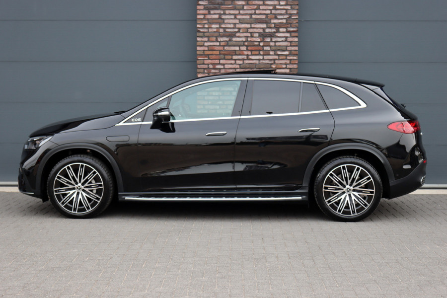 Mercedes-Benz EQE SUV 350 4MATIC AMG Line 91 kWh | Distronic+ | Panoramadak | Memory | Burmester | Digital Light | Trekhaak | Surround Camera | 22kW | Warmtepomp | Keyless Go |
