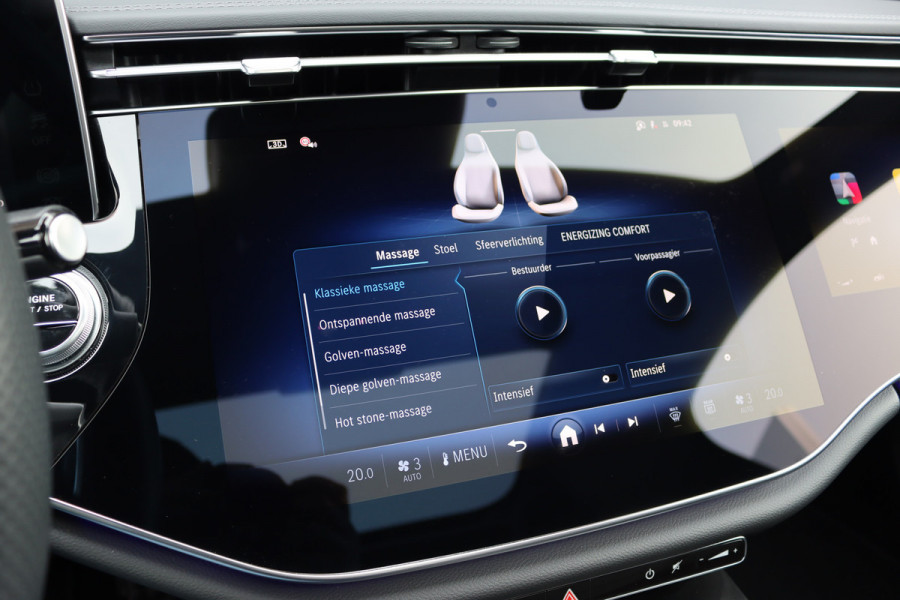 Mercedes-Benz E-Klasse 400 e 4MATIC AMG Line | Hyperscreen | Luchtvering | Achterasbesturing | Distronic+ | HUD | Massage | Burmester | Nappa Leder | Trekhaak | Vlakkenverwarming | Stoelventilatie | Soft-Close |
