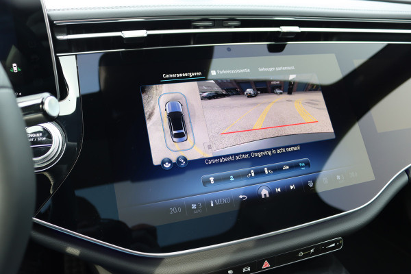 Mercedes-Benz E-Klasse 400 e 4MATIC AMG Line | Hyperscreen | Luchtvering | Achterasbesturing | Distronic+ | HUD | Massage | Burmester | Nappa Leder | Trekhaak | Vlakkenverwarming | Stoelventilatie | Soft-Close |