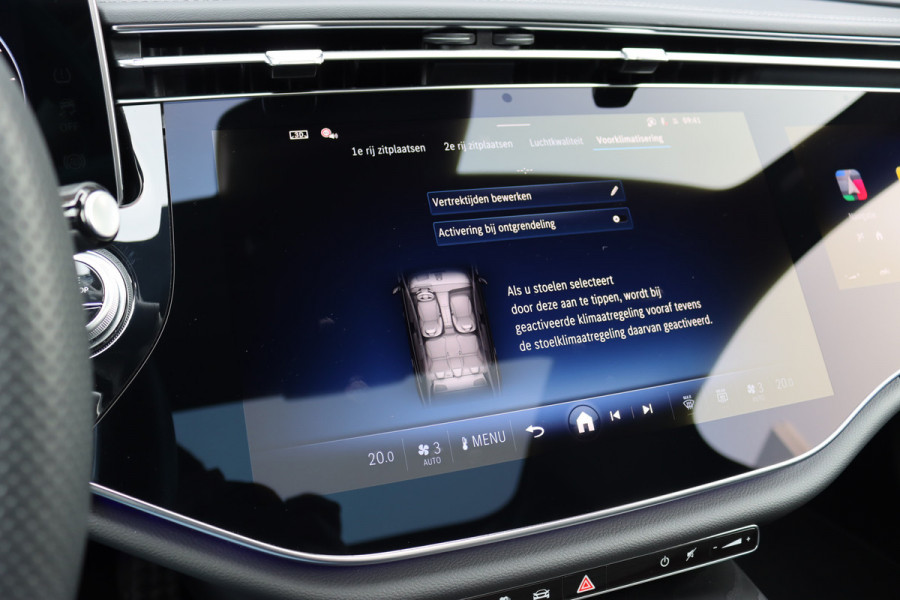 Mercedes-Benz E-Klasse 400 e 4MATIC AMG Line | Hyperscreen | Luchtvering | Achterasbesturing | Distronic+ | HUD | Massage | Burmester | Nappa Leder | Trekhaak | Vlakkenverwarming | Stoelventilatie | Soft-Close |