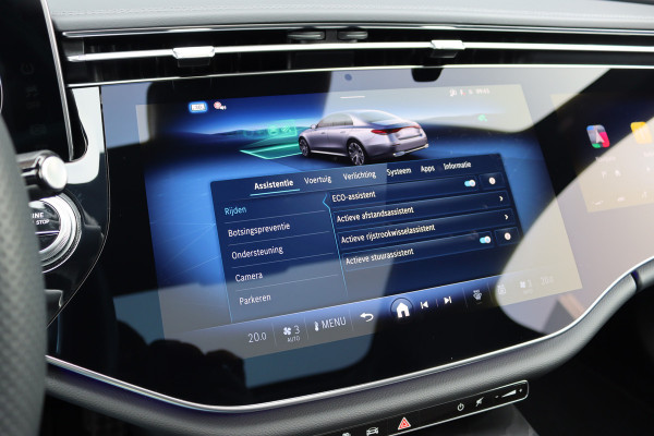 Mercedes-Benz E-Klasse 400 e 4MATIC AMG Line | Hyperscreen | Luchtvering | Achterasbesturing | Distronic+ | HUD | Massage | Burmester | Nappa Leder | Trekhaak | Vlakkenverwarming | Stoelventilatie | Soft-Close |