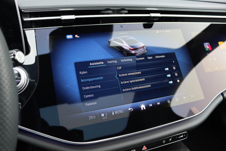 Mercedes-Benz E-Klasse 400 e 4MATIC AMG Line | Hyperscreen | Luchtvering | Achterasbesturing | Distronic+ | HUD | Massage | Burmester | Nappa Leder | Trekhaak | Vlakkenverwarming | Stoelventilatie | Soft-Close |