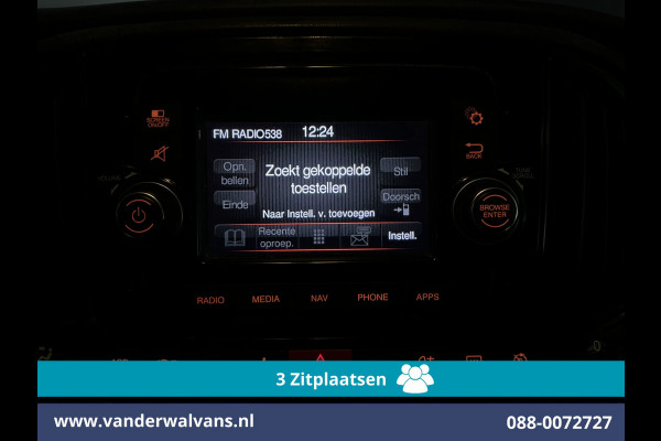 Fiat Doblò Cargo 1.6 MJ 105pk L2H1 Euro6 Airco | 3-Zits | Navigatie | Trekhaak | Dakdragers Cruisecontrol, Parkeersensoren, Bijrijdersbank