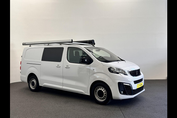 Peugeot Expert 2.0HDI 145PK Long Asphalt Dubbele Cabine Airco Cruise Control Navi Trekhaak Imperiaal Carplay 6 Persoons Trekhaak