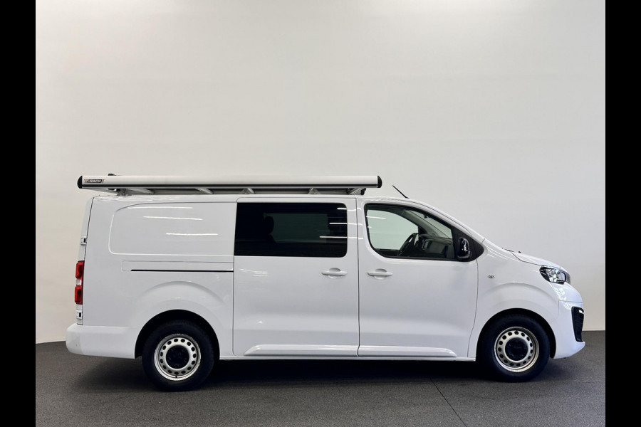 Peugeot Expert 2.0HDI 145PK Long Asphalt Dubbele Cabine Airco Cruise Control Navi Trekhaak Imperiaal Carplay 6 Persoons Trekhaak
