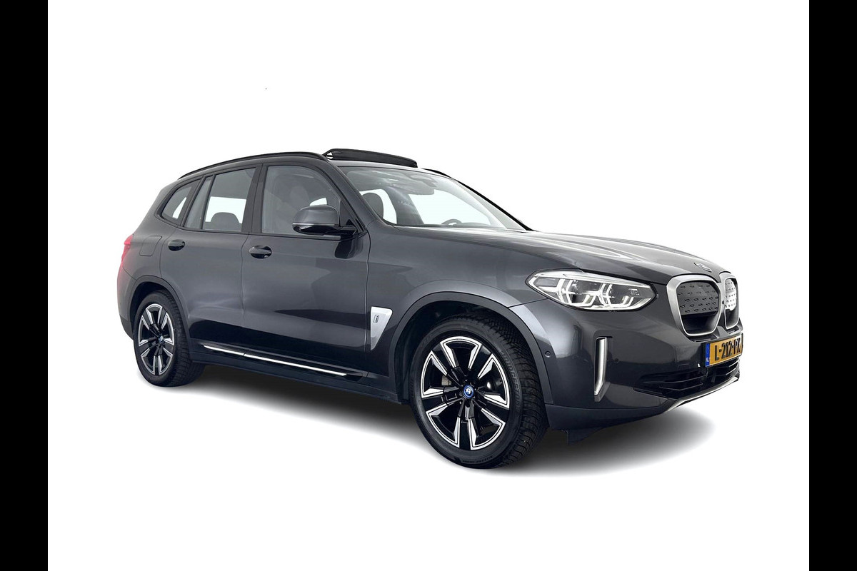 BMW iX3 High Executive 80 kWh [ 3-Fase-11kW ] {SOH-99%} (INCL-BTW) Aut. *HEATPUMP | PANO | LEATHER | HARMAN/KARDON | FULL-LED | BLINDSPOT | MEMORY-PACK | DIGI-COCKPIT | HEATED-SPORTSEATS | KEYLESS | TOPVIEW | DAB+ | NAVI-FULLMAP | HEAD-UP | ...