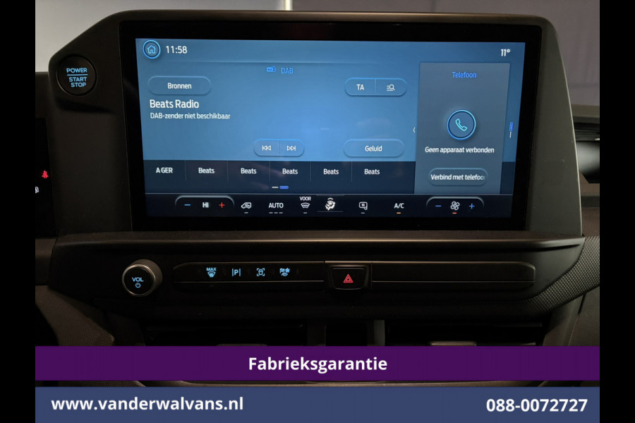 Ford Transit Custom 2.0 TDCI 136pk L2H1 Fabrieksgarantie Euro6 Airco | Camera | Apple Carplay | LED Cruisecontrol, Android Auto, Verwarmde Voorruit, Parkeersensoren, Bijrijdersbank