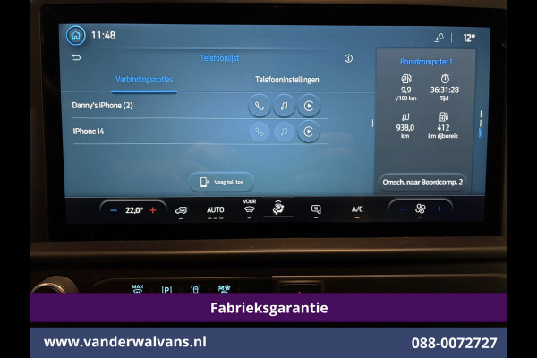 Ford Transit Custom 2.0 TDCI 136pk L2H1 Fabrieksgarantie Euro6 Airco | Camera | Apple Carplay | LED Cruisecontrol, Android Auto, Verwarmde Voorruit, Parkeersensoren, Bijrijdersbank, 2800kg trekvermogen