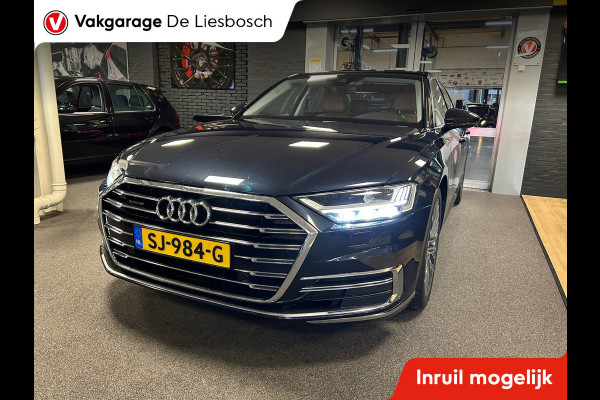 Audi A8 55 TFSI quattro / Leder / Navigatie / 20inch / B&O / stoel verwarming voor + achter.