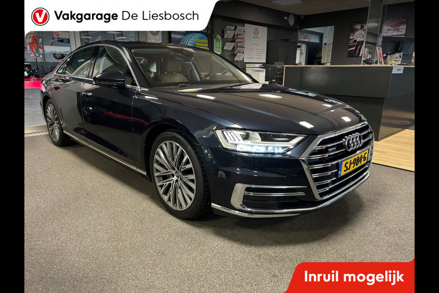 Audi A8 55 TFSI quattro / Leder / Navigatie / 20inch / B&O / stoel verwarming voor + achter.