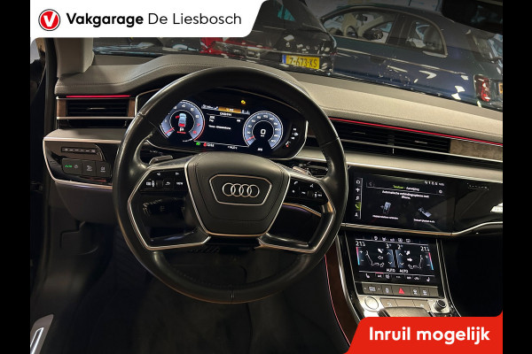 Audi A8 55 TFSI quattro / Leder / Navigatie / 20inch / B&O / stoel verwarming voor + achter.