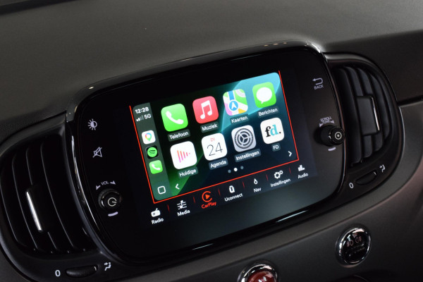 Fiat 500 80pk Turbo Sport|Carplay|Clima|PDC|TFT|16'