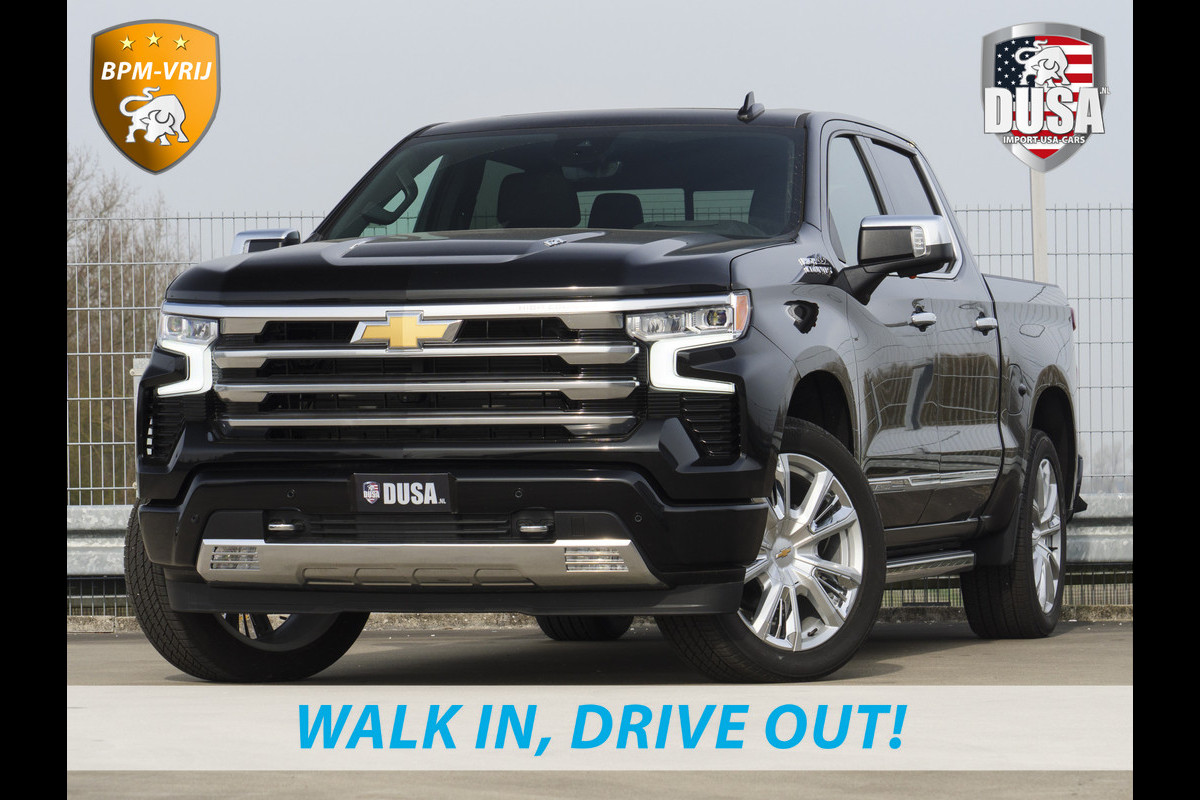 Chevrolet 1500 | Silverado | 6.2L V8 High Country | Leder | Schuifkantel NIEUW BINNEN! Getoonde accessoires zijn verkrijgbaar tegen meerprijs