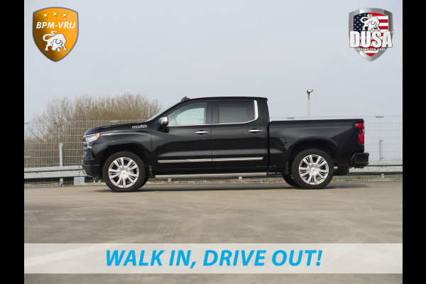 Chevrolet 1500 | Silverado | 6.2L V8 High Country | Leder | Schuifkantel NIEUW BINNEN! Getoonde accessoires zijn verkrijgbaar tegen meerprijs