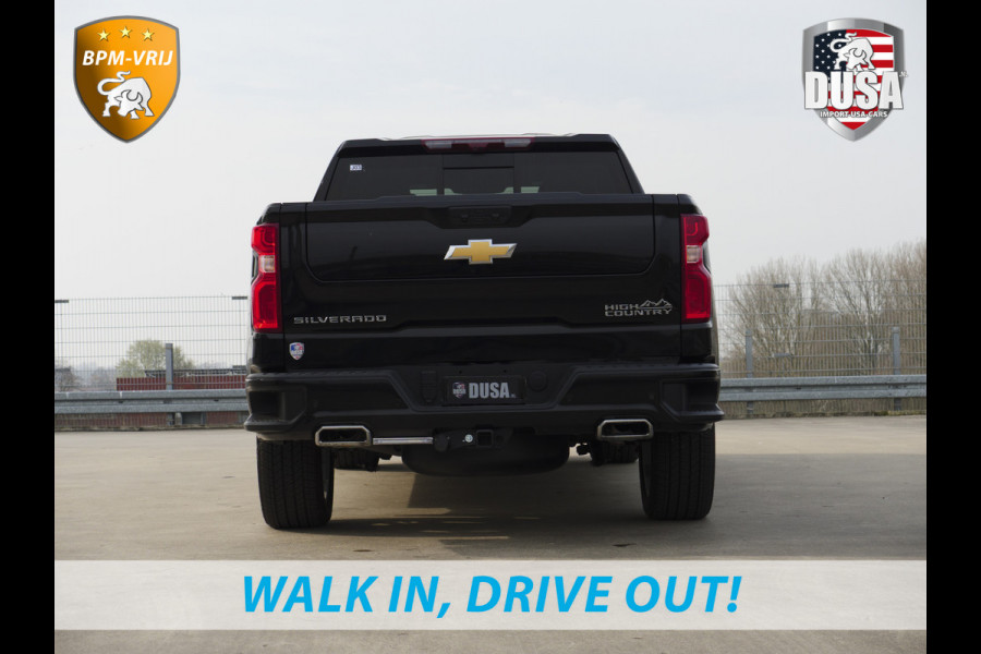 Chevrolet 1500 | Silverado | 6.2L V8 High Country | Leder | Schuifkantel NIEUW BINNEN! Getoonde accessoires zijn verkrijgbaar tegen meerprijs