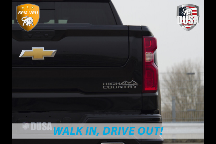 Chevrolet 1500 | Silverado | 6.2L V8 High Country | Leder | Schuifkantel NIEUW BINNEN! Getoonde accessoires zijn verkrijgbaar tegen meerprijs