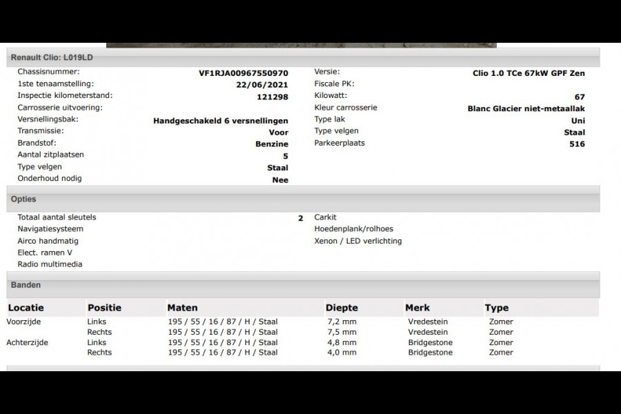 Renault Clio 1.0 TCe 5Drs. 6 Versn. Zen uitvoering / Airco / Navigatie / Radio multimedia / Led verlichting /